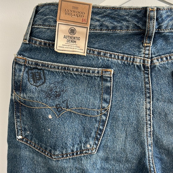 ✨Host pick✨Polo by Ralph Lauren Blue and Yellow Cartoon Patch Jeans - Picture 11 of 12